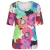 Shirt ronde hals Van Efixelle multicolour