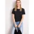 Street One Dames Shirt met ronde hals en kanten mouwen in Zwart