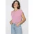 Gestreepte gebreide top met boothals