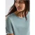 Street One Dames Silk-Look Shirt met tekst in Blauw