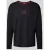 HUGO Shirt met lange mouwen en labelprint, model ‘Laze’