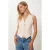 Dames geweven knoop-voorzijde gilet