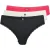 Ted Baker Zaria 3pk Solid Brief With Lace Trim Jet Black/egret/azalea