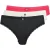 Ted Baker Zaria 3pk Solid Brief With Lace Trim Jet Black/egret/azalea