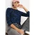 Cecil Dames Gemêleerd shirt met patroon in Blauw