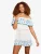 love & roses Jumpsuit  blauw / turquoise / wit