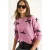 Trui met Strikdetails en Ronde Hals