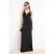 Platte, mouwloze maxi-jurken voor dames, geschikt voor avond- en gala-avonden.