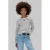 Calvin Klein gestreepte longsleeve – wit/zwart