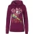 Apollo Dames kersttrui met capuchon santa is coming to town hoodie kerst print