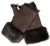 Womens Shearling Wanten Vingerloze manchetten Toscana Suède Schapenvacht Bont