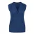 Blauwe Faux Wrap Mouwloze Top