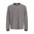 JACK & JONES CORE relaxed fit gestreepte longsleeve – donkerbruin