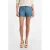 Morgan denim slim regular waist short medium blue denim