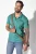 Jan Vanderstorm +FIT Collectie polo Plus Size STILTOR turquoise
