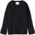 Closed V Neck Long Sleeve Knits Black