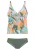 SUNSEEKER Tankini  lichtgrijs / kaki / mintgroen / zalm roze
