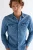 Wrangler denim overhemd mid light wash