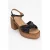 Tily Platform Sleehak Leer Sandaal