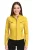 Dames geel casual slim-fit leren bikerjack – Tulsa