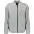 No Excess Sweater full zipper pique bomber grey melange