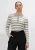 Co'Couture Trui Dames Bonny Stripe L/s Polo Knit,