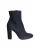 Gianvito Rossi Block Heel Enkellaarsjes in Blauw Denim