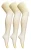 3 paar dames gekleurde ondoorzichtige 80 denier panty’s – Room