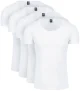 Suitable Otaru T-Shirt Brede Ronde Hals Wit 4-Pack