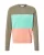 naketano Sweatshirt  olijfgroen / mintgroen / zalm roze