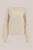 WE Fashion – Dames gebreide trui met boothals en opengewerkte structuur – Regular fit – Beige –