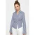 Getailleerde gestreepte poplin blouse met strikdetail