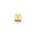 Isabel Bernard Charms – V Gold Le Carré Felie 14 Karat Cube Charm in geel goud