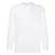 Fruit Of The Loom Heren Valuegewicht T-shirt met ronde hals en lange mouwen (Wit)