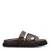 POSH by Poelman Scottie leren slippers donkerbruin
