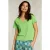 River Woods Green Basic V-neck T-shirt Green