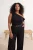 Trendyol Curve Dames Zwart Effen Mouwloos Getailleerd Grote maten Blouses