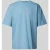 Hugo Blue Oversized T-shirt van viscose met labelprint, model ‘Nalono’