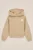 WE Fashion – Meisjes oversized hoodie met opdruk – Oversized – Lichtbruin – Katoen –