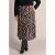 Colletta Plus Size midi rok met print – bruin/zwart/wit