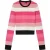 The Kooples Pull Court Avec Degrade De Rose Light Pink/dark Pink/blac