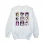 Disney Meisjes Minnie Mouse Vierkantjes Sweatshirt (Wit)