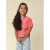 LOOXS little geruit T-shirt roze
