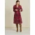 POM Amsterdam Dress – Woody Burgundy Red