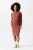 Noppies maternity ribgebreide zwangerschapsjurk Aima van polyester roodbruin
