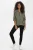 Blouse met lange mouwen Regular fit Grape Leaf/Chalk