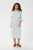 SAINT TROPEZ Blousejurk ‘Zalinda’  hemelsblauw