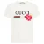 Gucci Les Pommes logo regular fit wit T-shirt