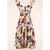 Sophie Floral Serenade katoenen swing jurk in crème en multi