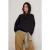 TRENDYOLMİLLA Dames Effen Driekwart mouw Oversized Sweatshirts